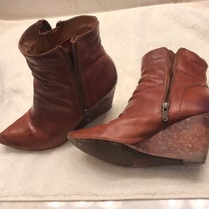 Brown Frye Ankle Boots